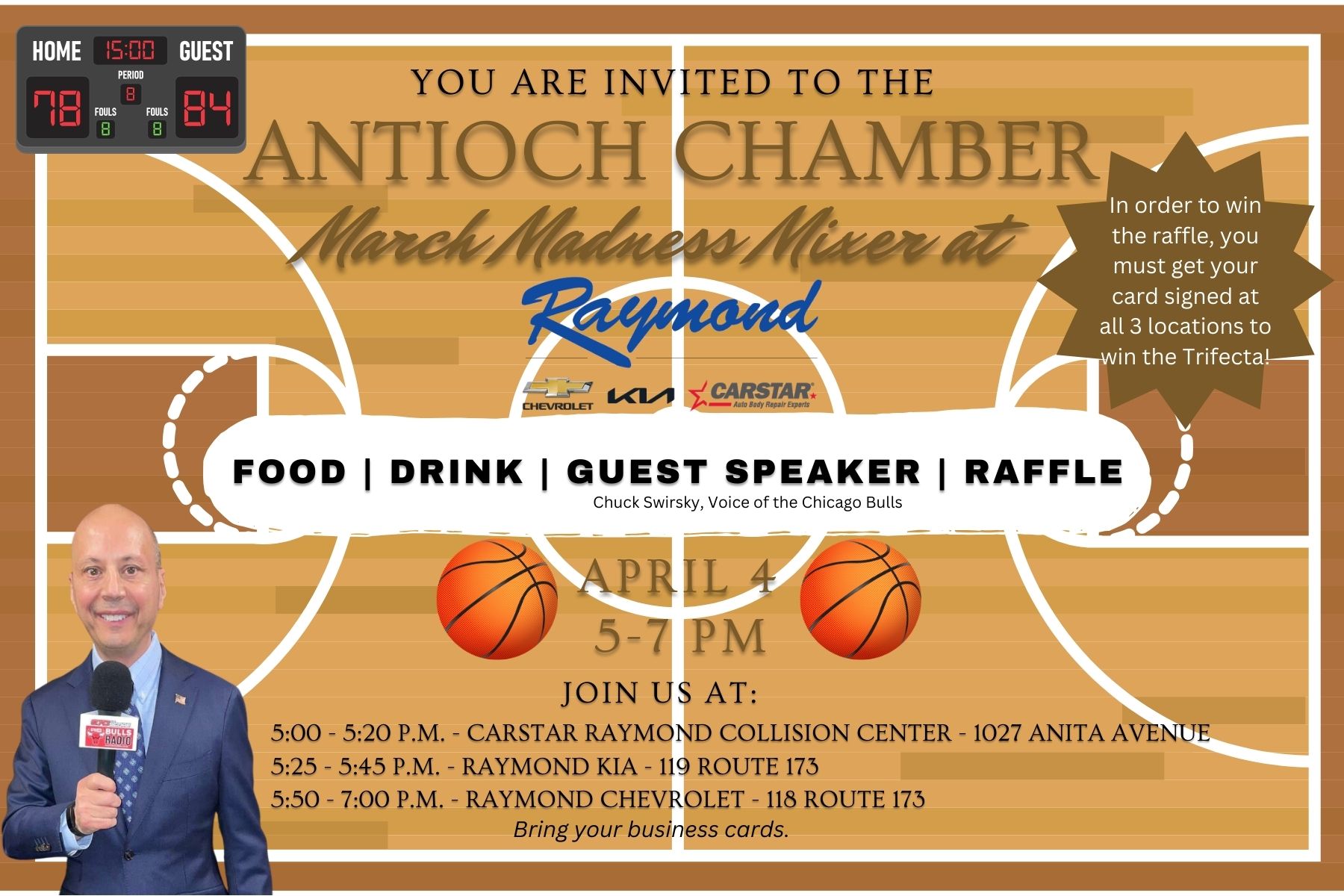 March Madness After Hours Mixer at Raymond Chevrolet, Kia and CarStar