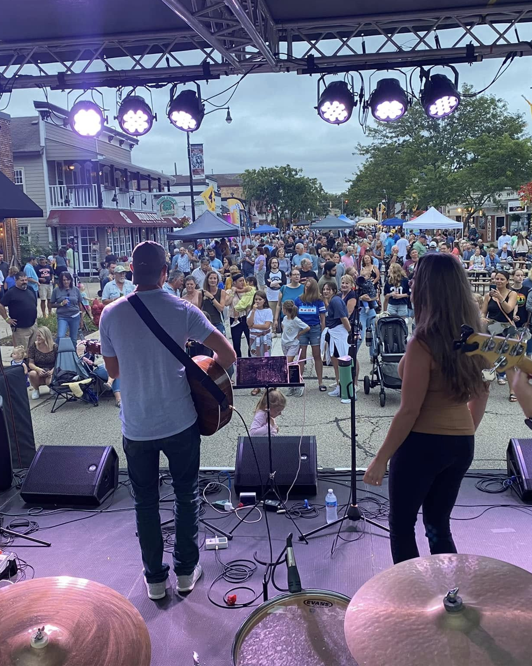 Stage on Main Street in Wauconda