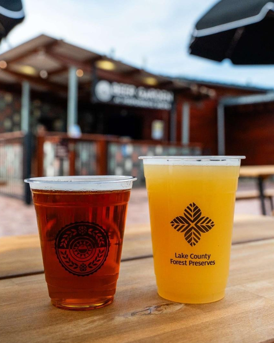 Beer Garden at Indpendence Grove in Libertyville