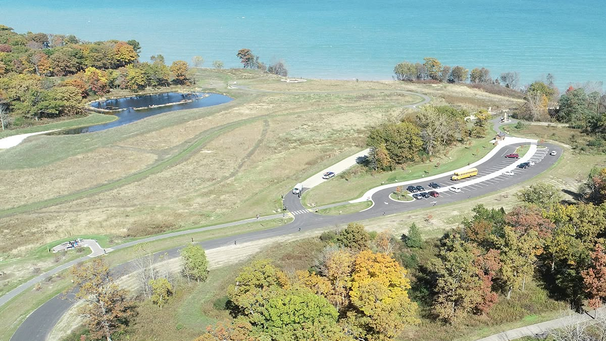 Fort Sheridan from drone