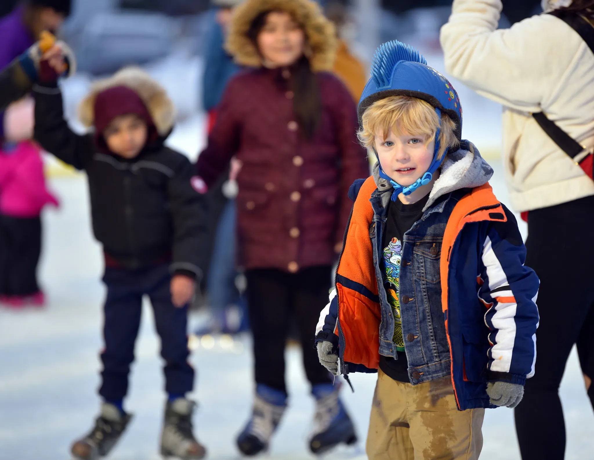Ice Skating at Spring Lake Park in Lincolnshire by Chicago Tribune