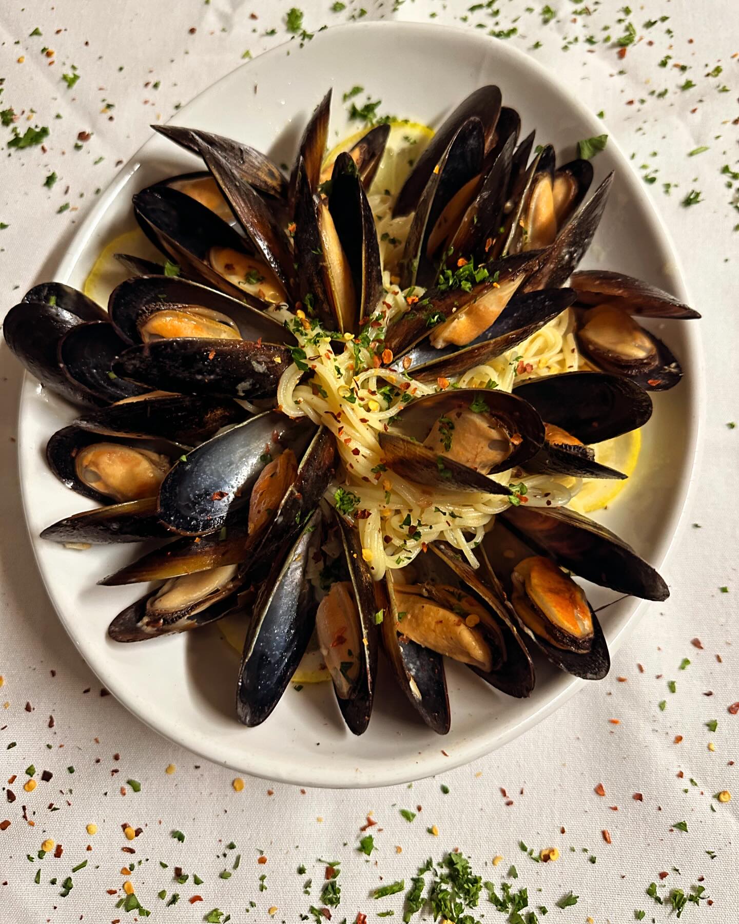 Deerfield Italian Kitchen's mussles limone