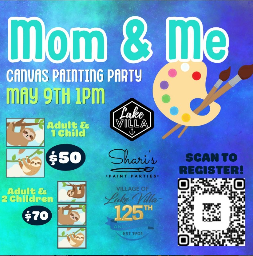 Mom & Me Paint Party at Harbor Brewing Co. in Lake Villa