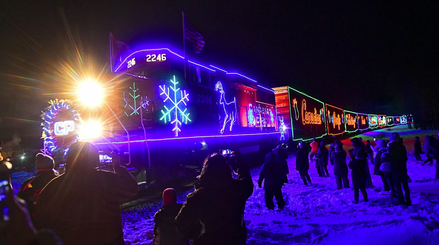 Canadian Pacific Holiday Train in Viking Park  - Photo By: USA Today