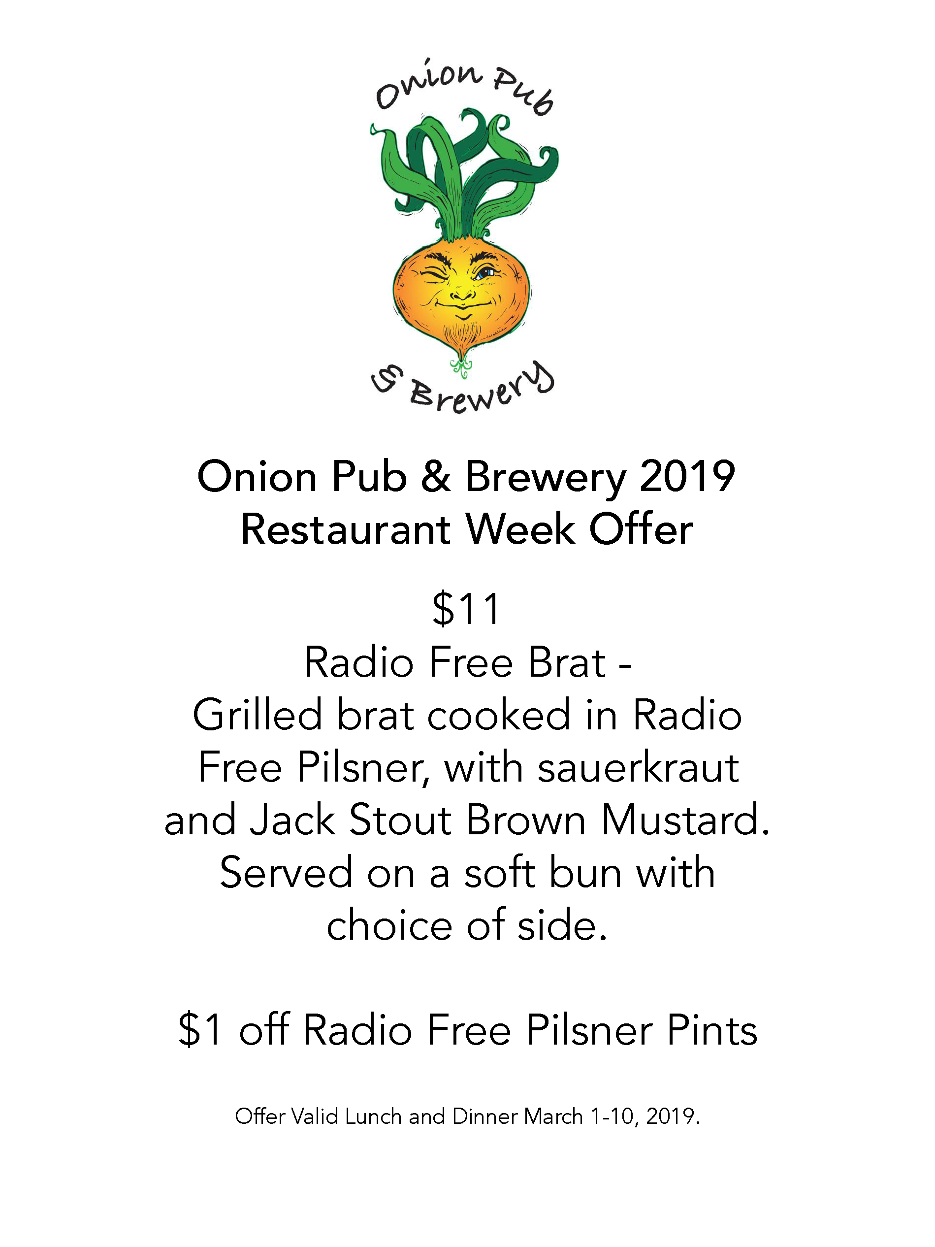 The Onion Pub Offer