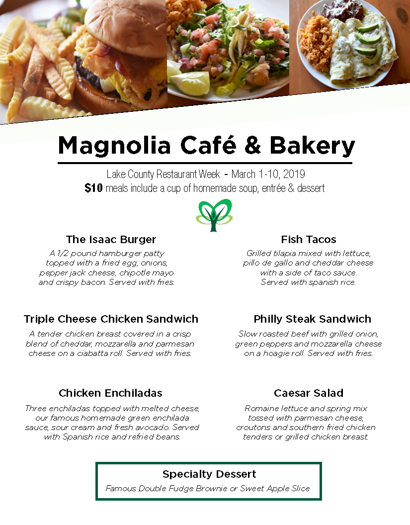 Lake County Restaurant Week Magnolia Cafe Menu Visit Lake County Lake County Restaurant Week Magnolia Cafe Menu Visit Lake County