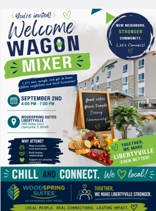 Welcome Wagon Mixer at WoodSpring Suites Libertyville