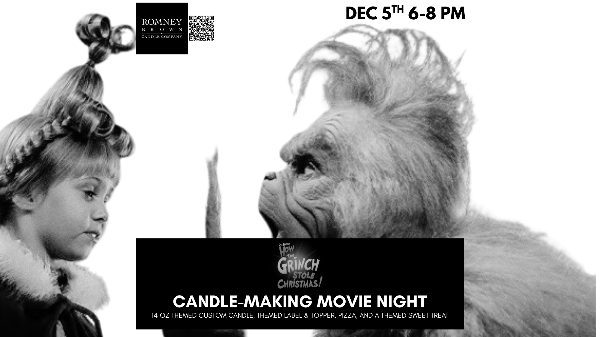 The Grinch: Candle Making Movie Night at Romney Brown Candle Company