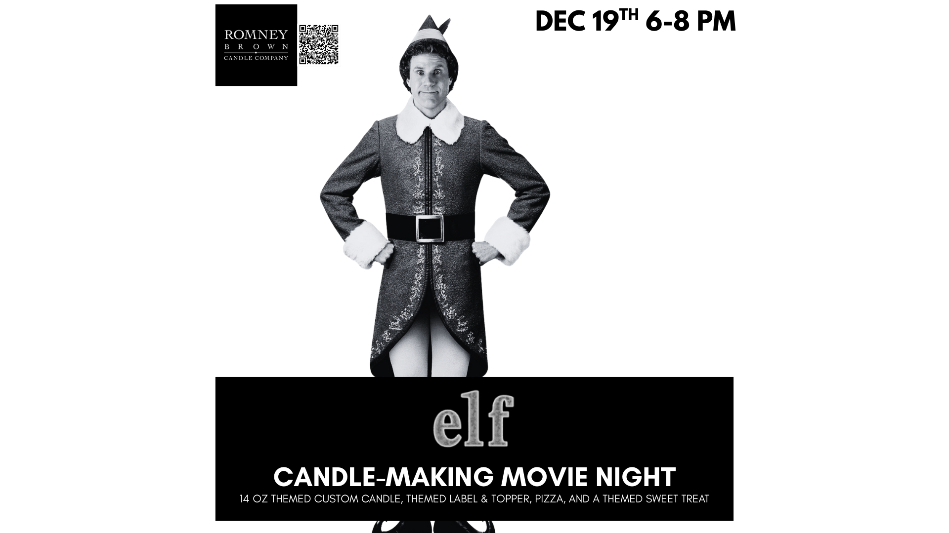 Elf: Candle-Making Movie Night at Romney Brown Candle Company