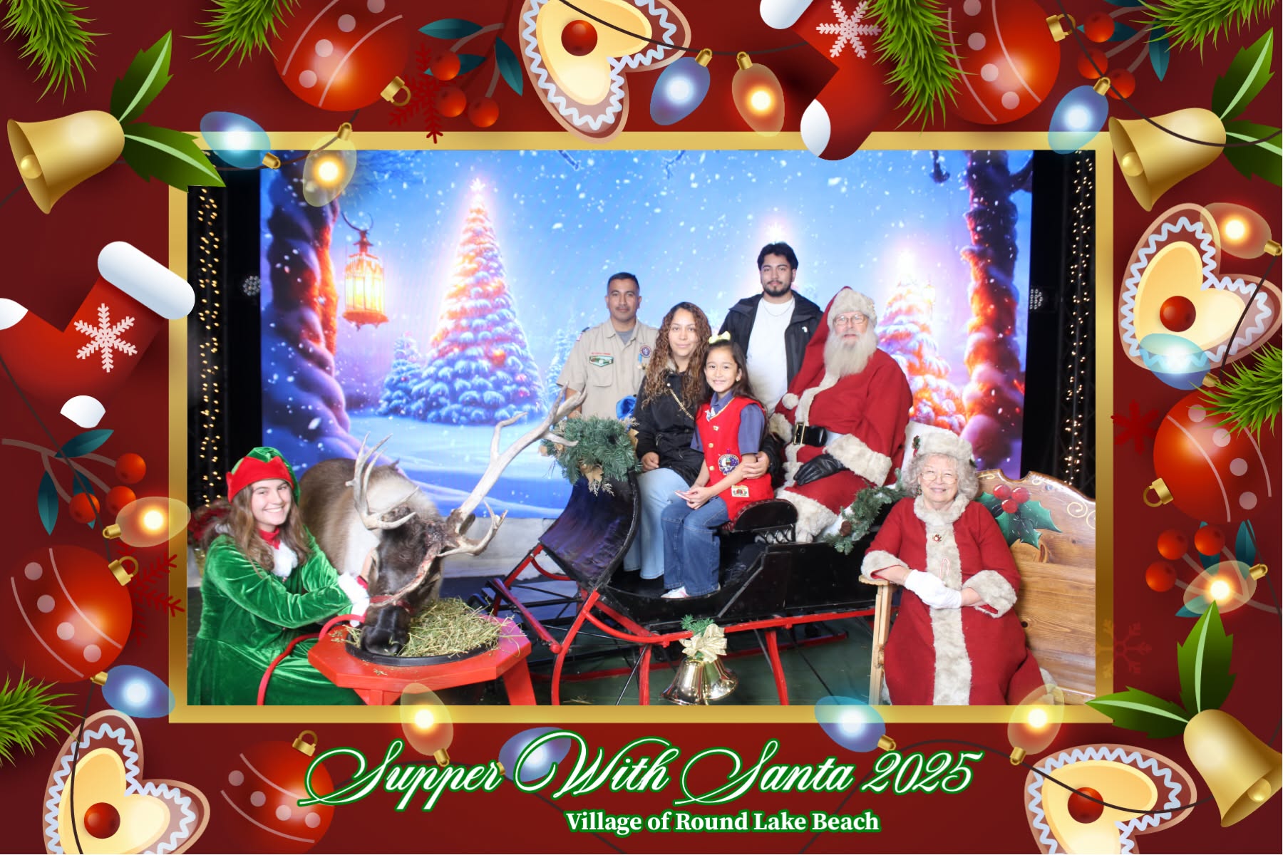 Supper with Santa and Craft Fair at the Cultural and Civic Center of Round Lake Beach