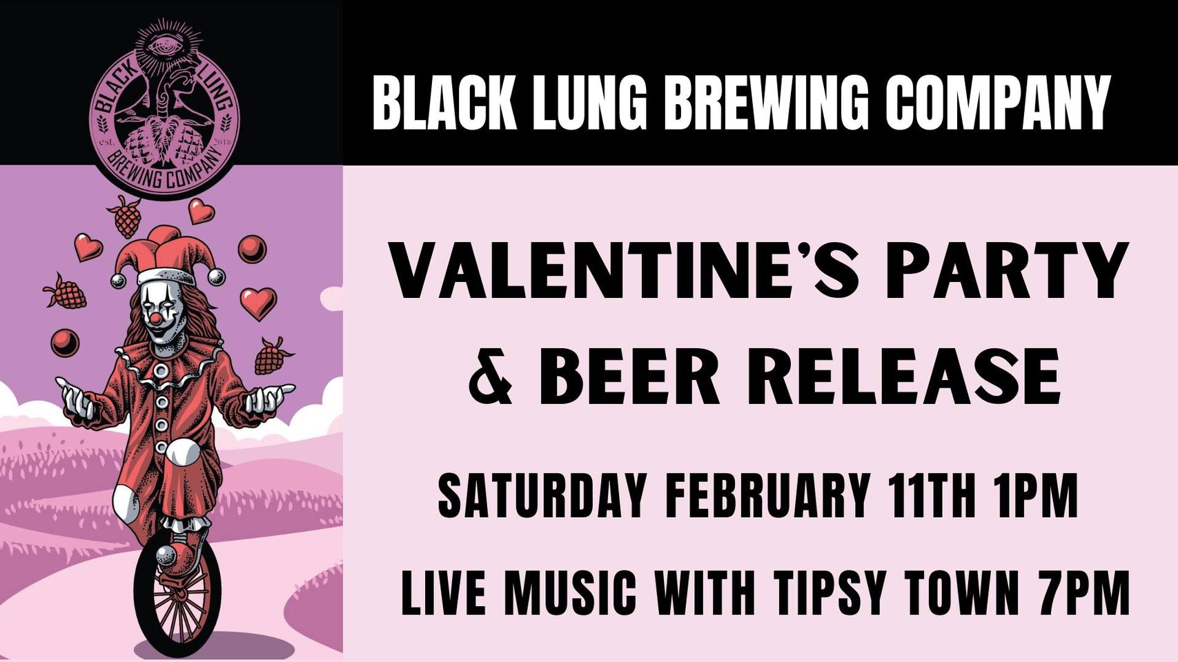 Valentine's Party & Beer Release at Black Lung