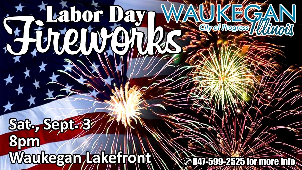 Labor Day Fireworks on the Waukegan Lakefront