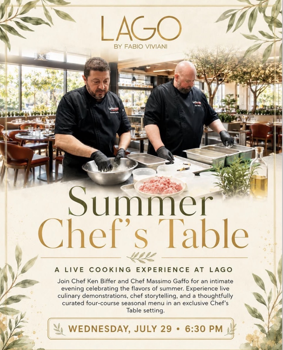 Summer Chef's Table at LAGO Lake Zurich