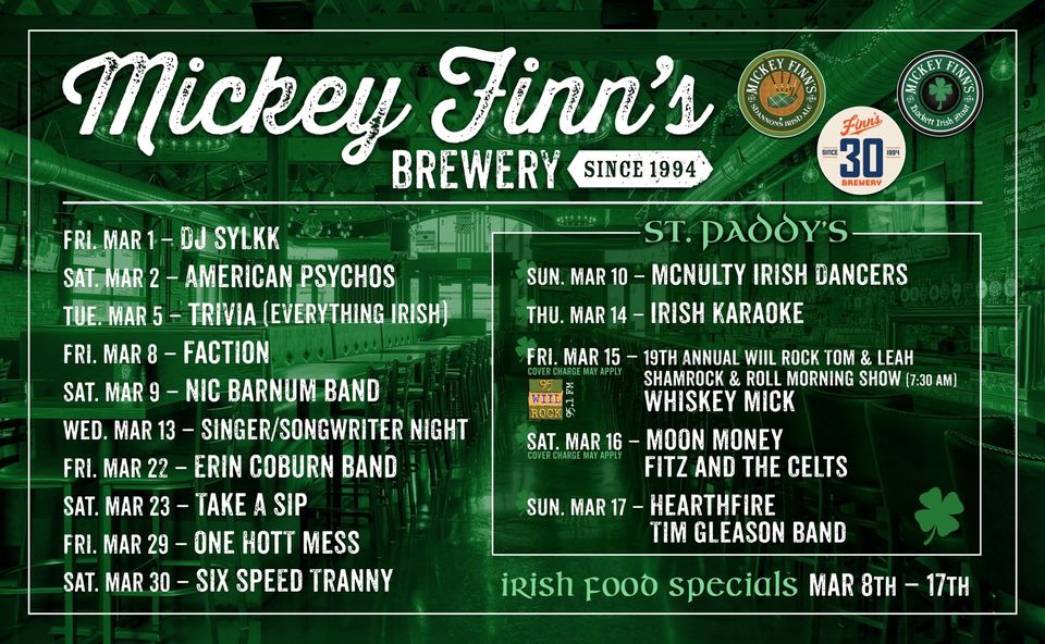 St. Paddy's Week at Mickey Finn's