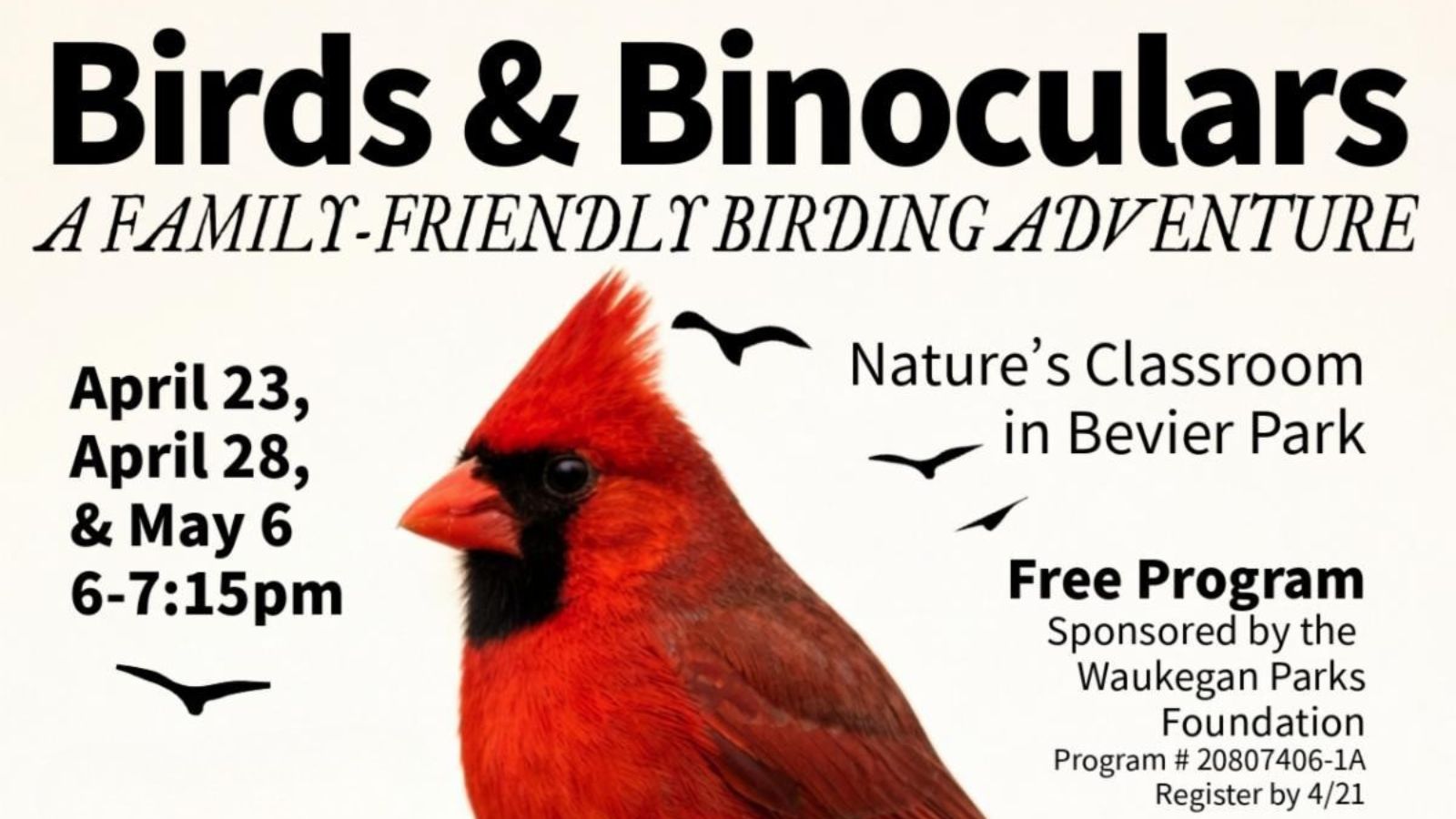 Birds and Binoculars at Waukegan Park District