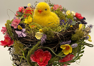 Floral Arrangement - Sitting Pretty Easter Chick