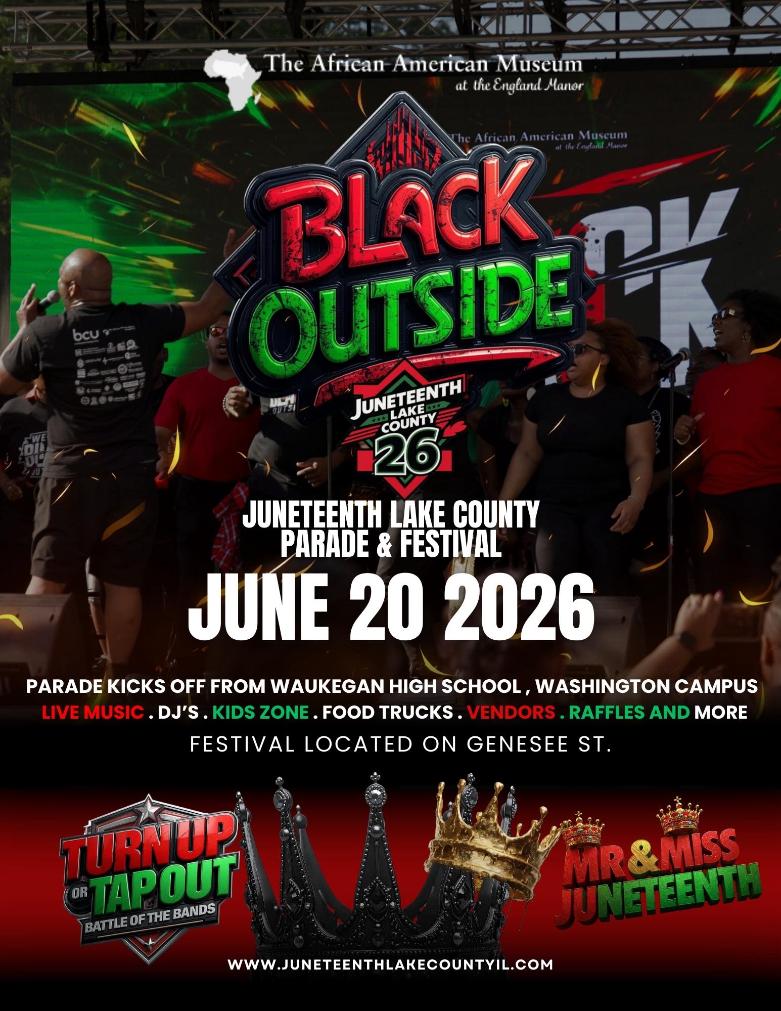 Black Outside: Juneteenth Lake County Parade & Festival in Waukegan