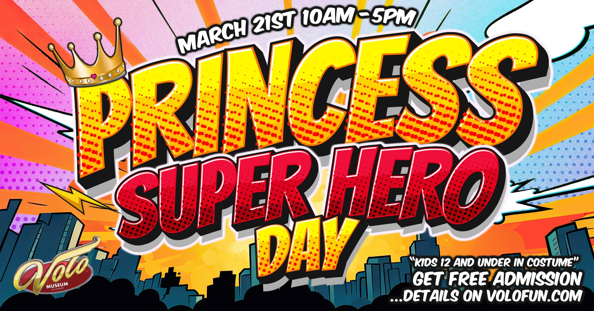 Princess Superhero Day at Volo Museum