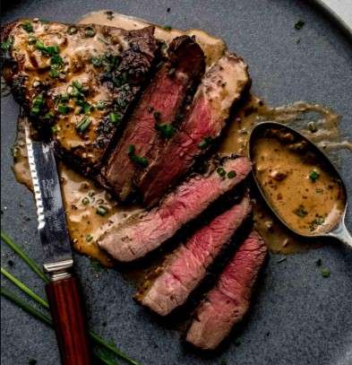 Steak Diane- Lyonnaise Salad- Chefs Table Dining Experience at The Joyful Gourmet