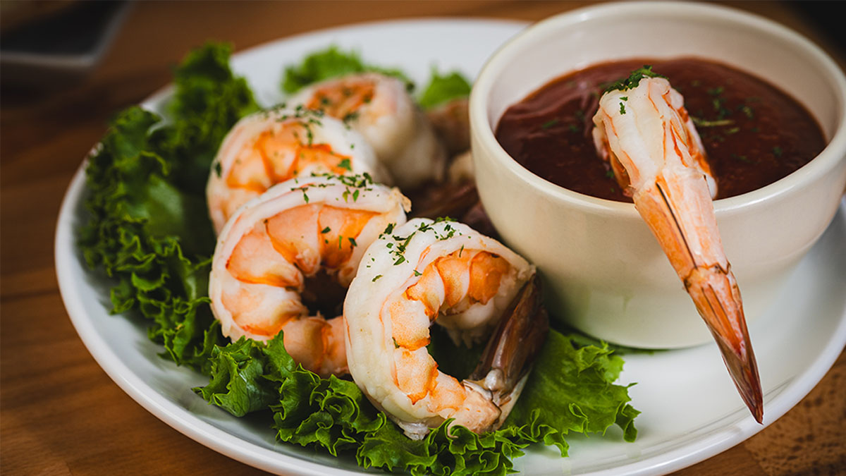 Shrimp at L'Americain