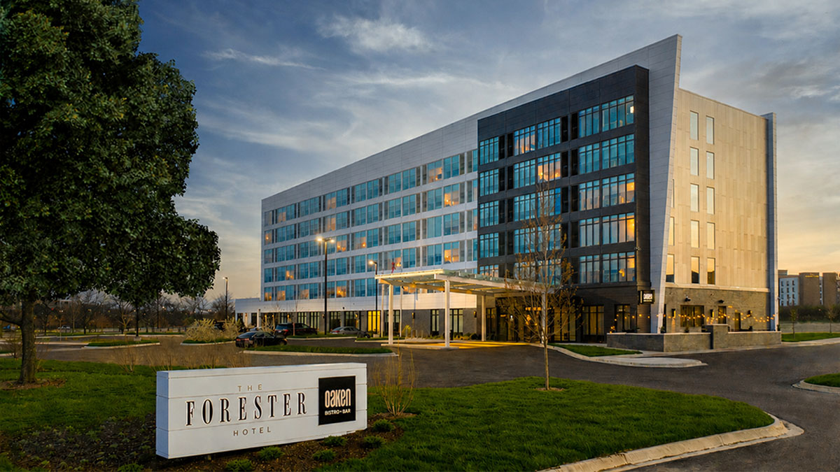 The Forester Hotel Exterior in Lake Forest