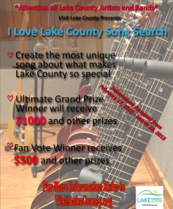 i love lake county song search flyer