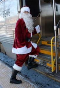 Santa on Train1